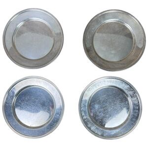 Vintage Bread & Butter 6" Plates, Set of 4 Plates Silver Plated Plates